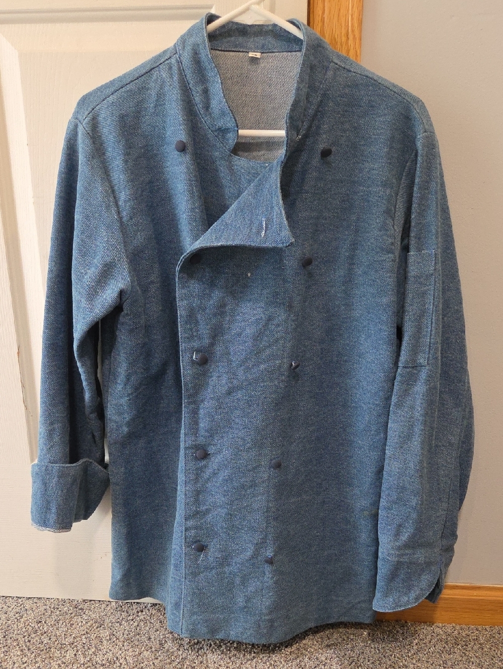 Blue Double-Breasted Chef Jacket